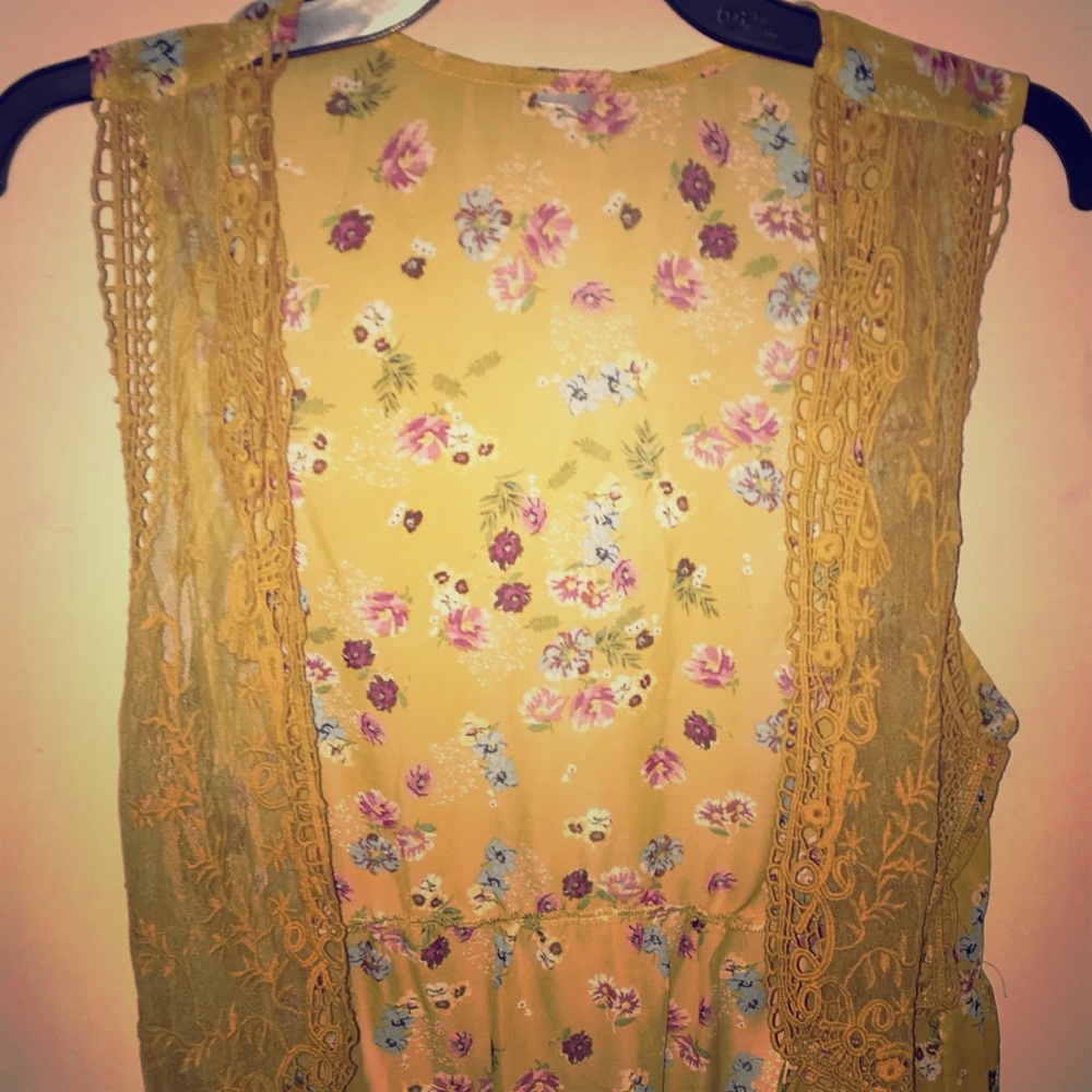 Sheer Floral Overlay